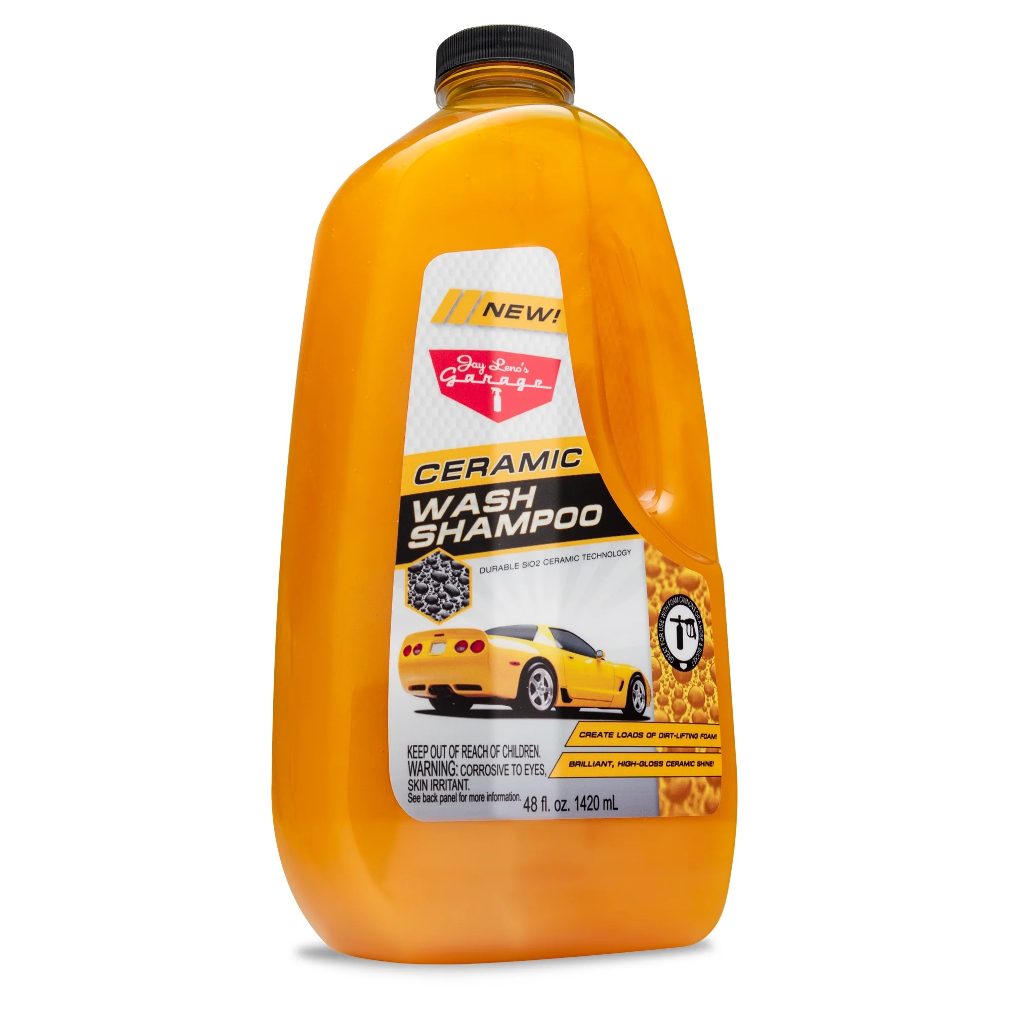 Jay Leno's Garage Ceramic Wash Shampoo (48 oz) - Clean, Protect & Boost Shine - Walmart.com | Walmart (US)