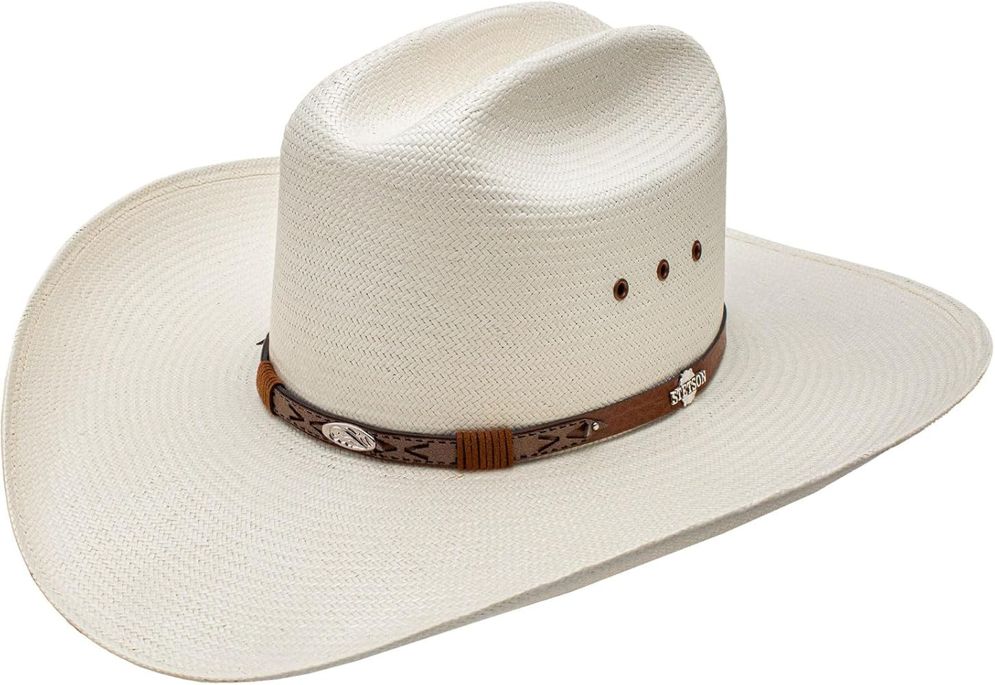 Stetson Unisex Rodeo Natural Cattleman Straw Western Hat Natural | Amazon (US)