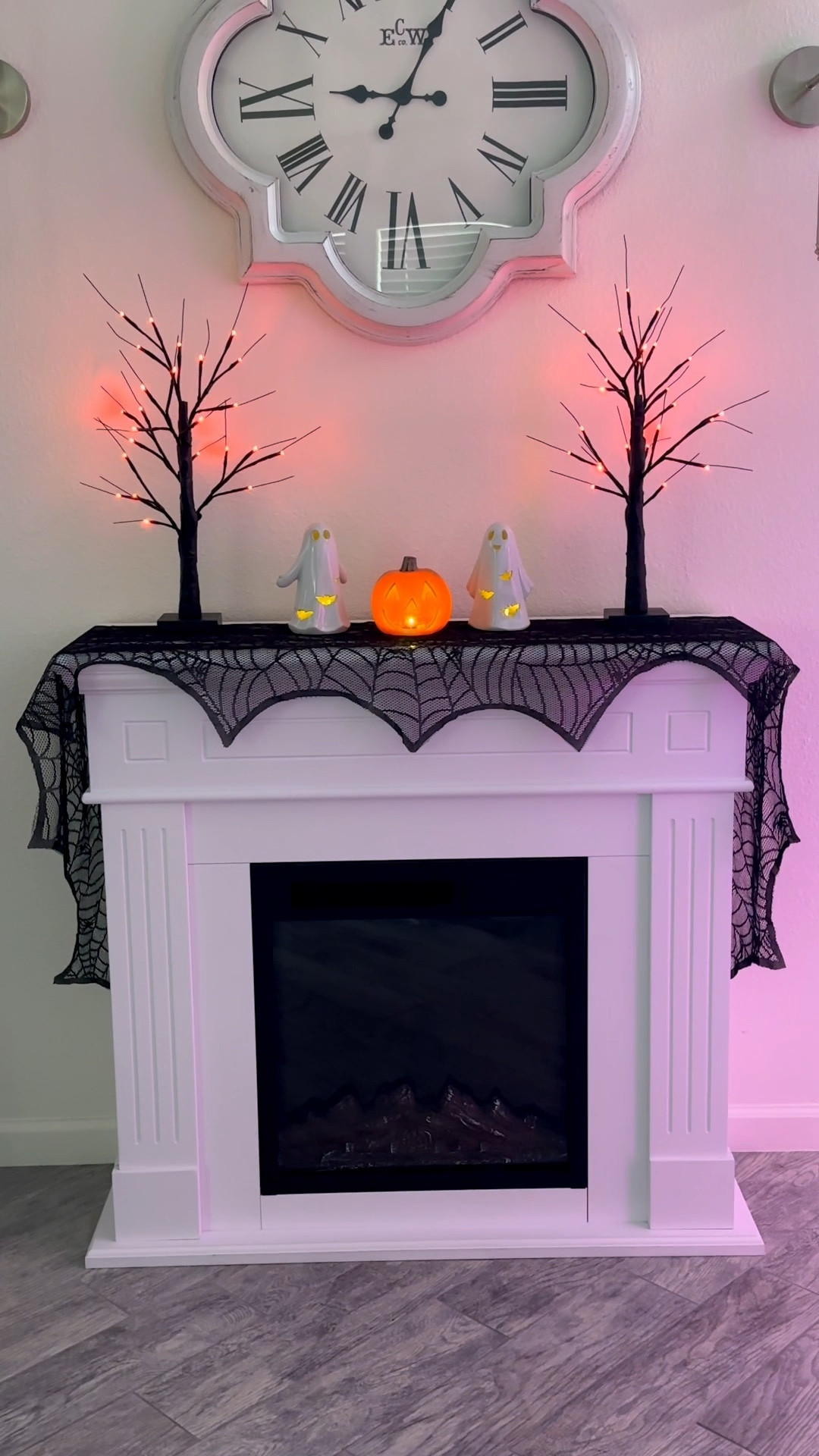 Instantly spooky + chic 🕸️ This lace spiderweb mantel scarf is the easiest way to dress up your fireplace for Halloween 🎃✨

#HalloweenDecor #SpookySeason #HomeStyle

#LTKHalloween #LTKHome #LTKFamily