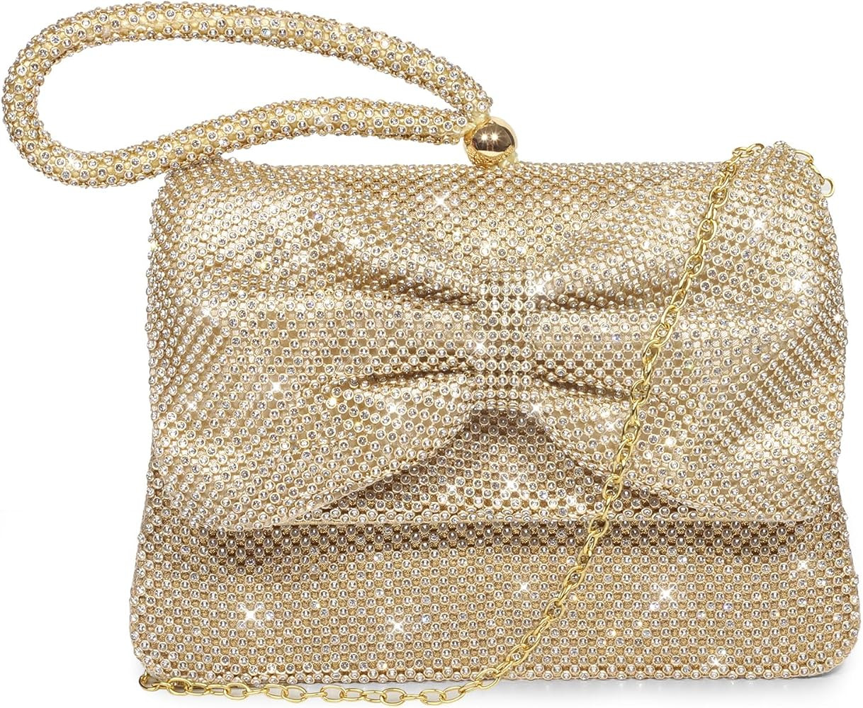 AOYUNHUI Clutch Purses for Women Evening Bags Rhinestone Bag for Wedding Prom Party | Amazon (US)