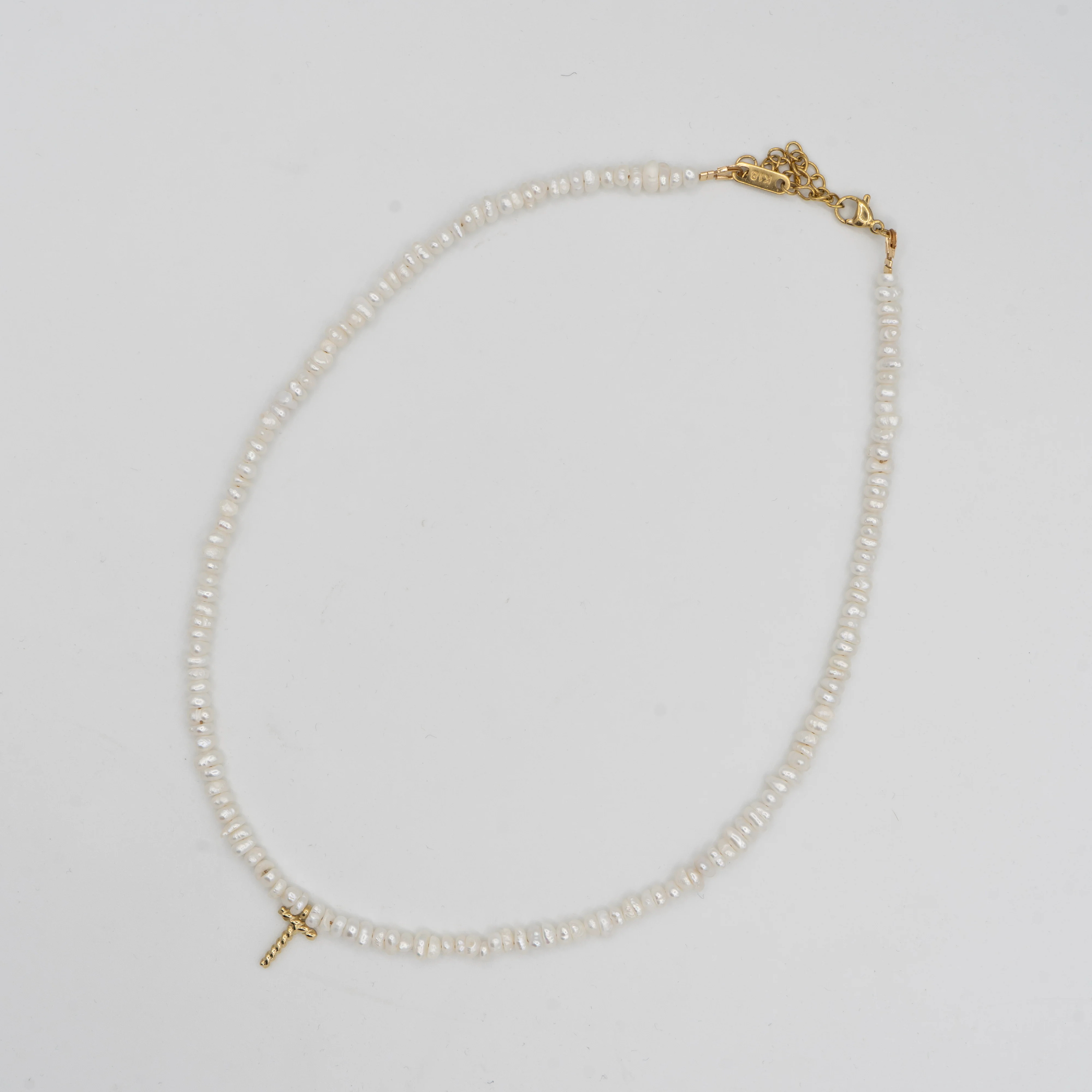 The Initial Pearl Necklace | Hannah B Jewelry