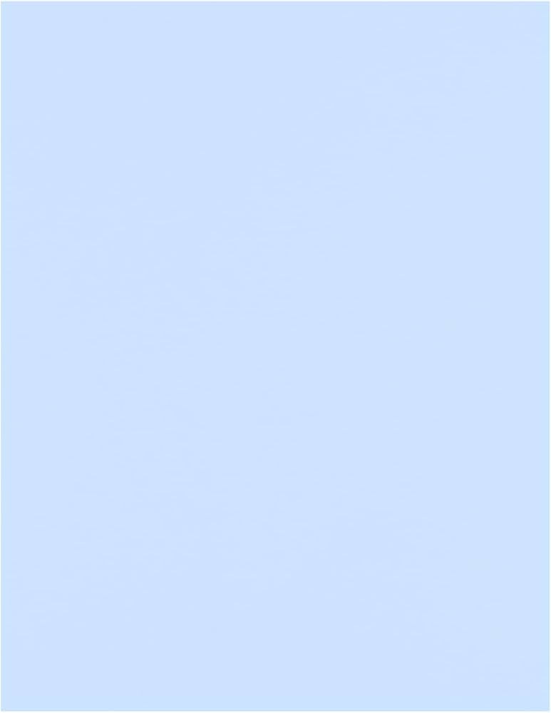 LUXPaper 8.5" x 11" Cardstock | Letter Size | Baby Blue | 100lb. Cover (183lb. Text) | 50 Qty | Amazon (US)