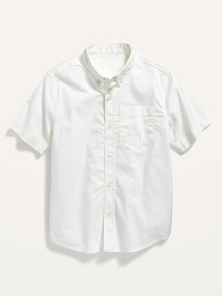 Uniform Built-In Flex Short-Sleeve Oxford Shirt For Boys | Old Navy (US)