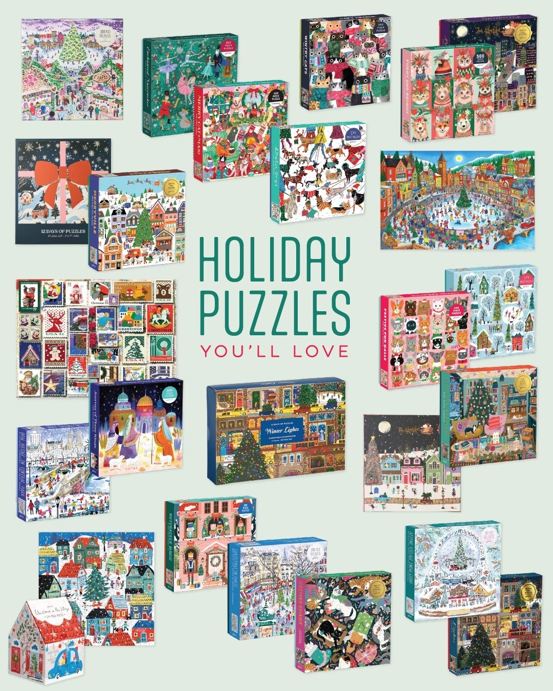 Cozy nights call for a good puzzle, and these holiday picks are too cute to resist. So many styles, plus the genius puzzle table that lets you reclaim your dining table whenever you need it.

#HolidayPuzzles #CozyVibes #FamilyFun


#LTKSeasonal #LTKHoliday #LTKGiftGuide