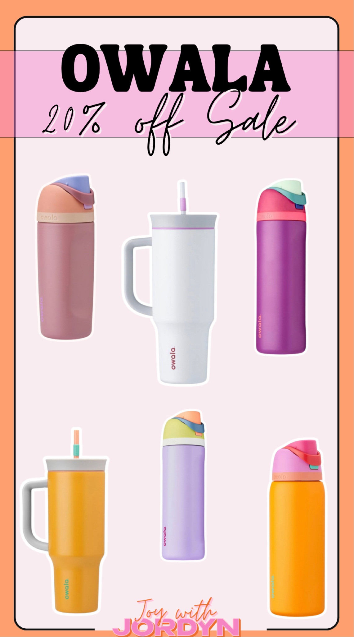 TUMBLER SALE: I looooove the owala brand! The tumblers are good for around the house, the 24oz are great to throw into a bag and there’s sizes for kids for back to school!

#LTKunder50 #LTKsalealert