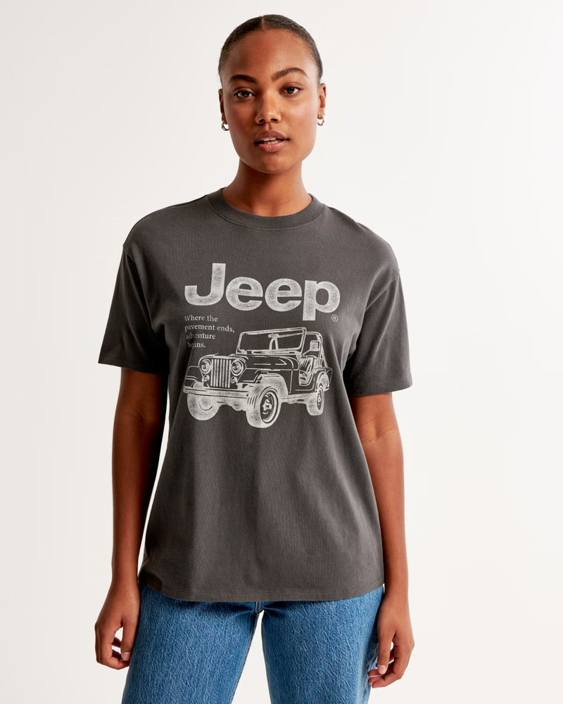 Oversized Jeep Graphic Tee | Abercrombie & Fitch (US)
