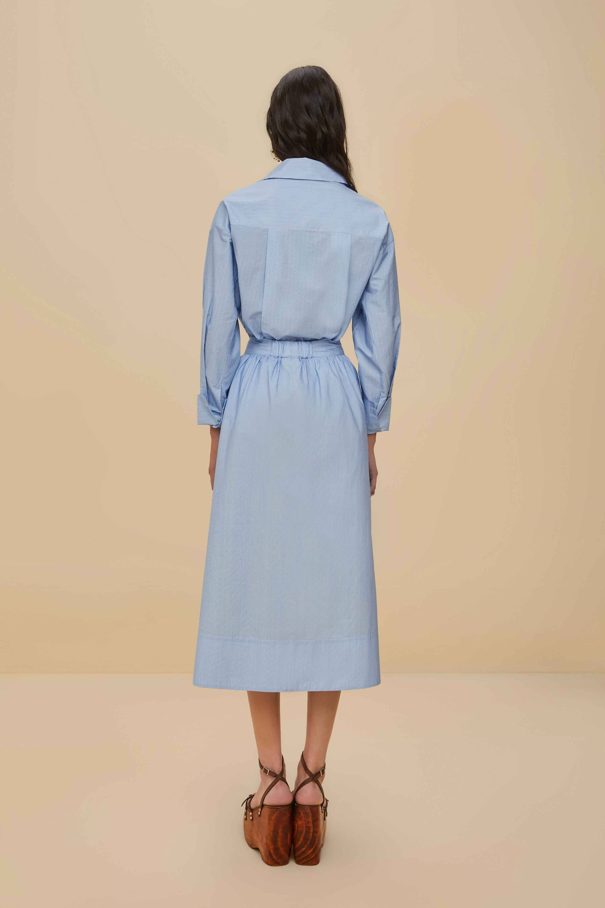 Blue Banana Cocina Striped Midi Skirt | FarmRio (US)
