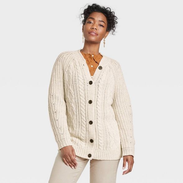 Women's Oversized Button-Front Grandpa Cardigan - Universal Thread™ | Target