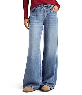 Splendid Lounge Denim Wide Leg Pants - L | Dillard's