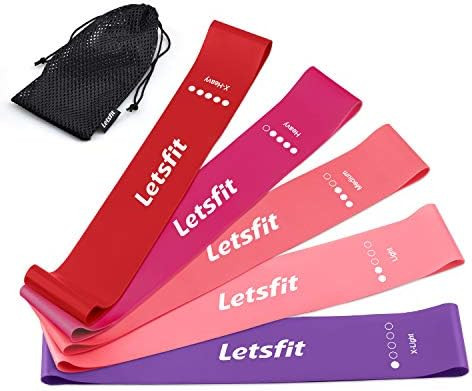Letsfit Resistance Loop Bands, Resistance Exercise Bands for Home Fitness, Stretching, Strength T... | Amazon (US)