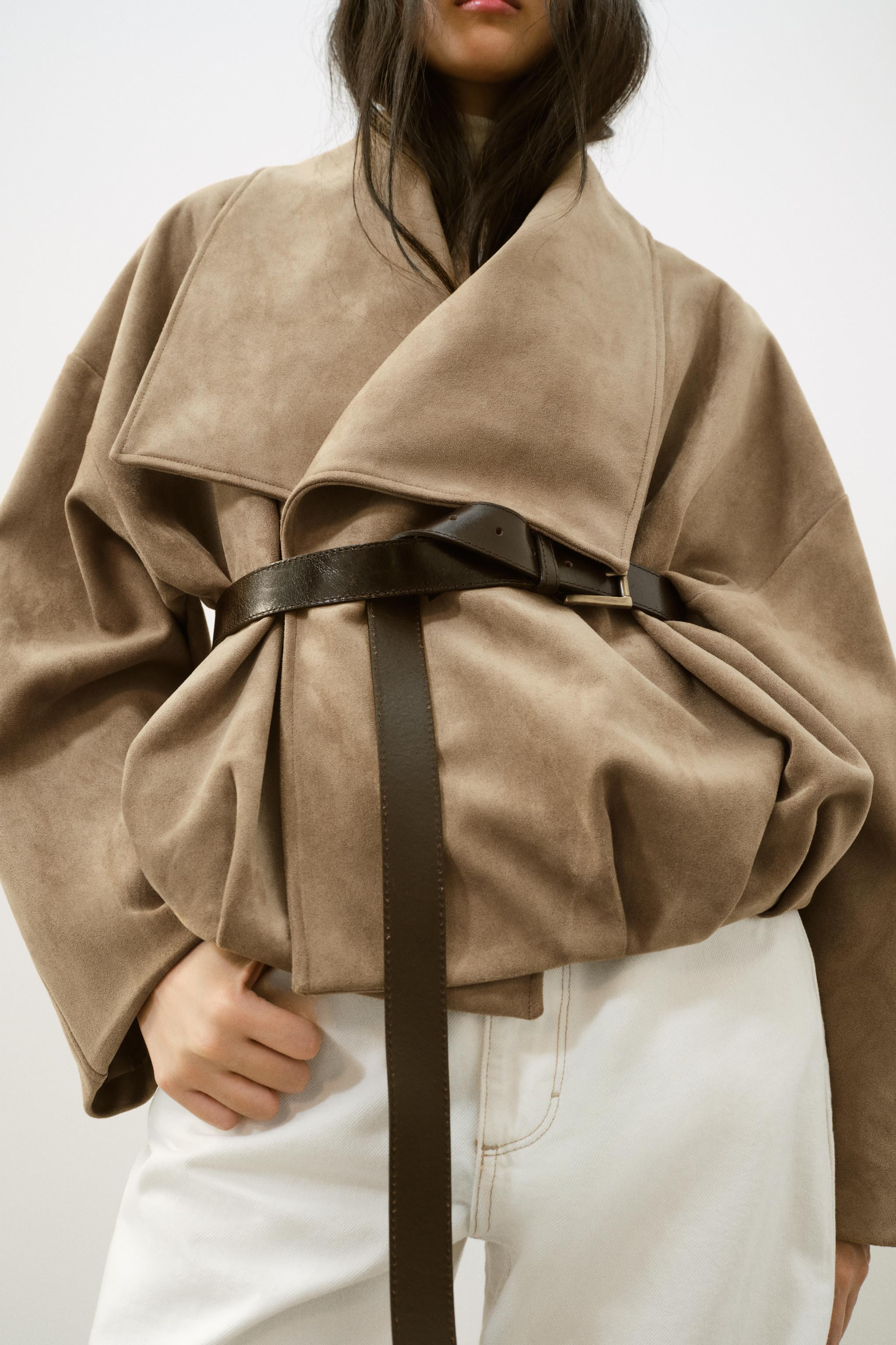 WICKELJACKE AUS WILDLEDERIMITAT | Zara DE