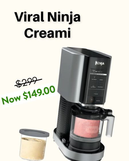 The viral ninja creamy is now $149!!! you haven’t gotten the protein ice cream maker you need it. 😂 I saved two of my favorite recipes on our highlight bubble if you want to check it out. 
