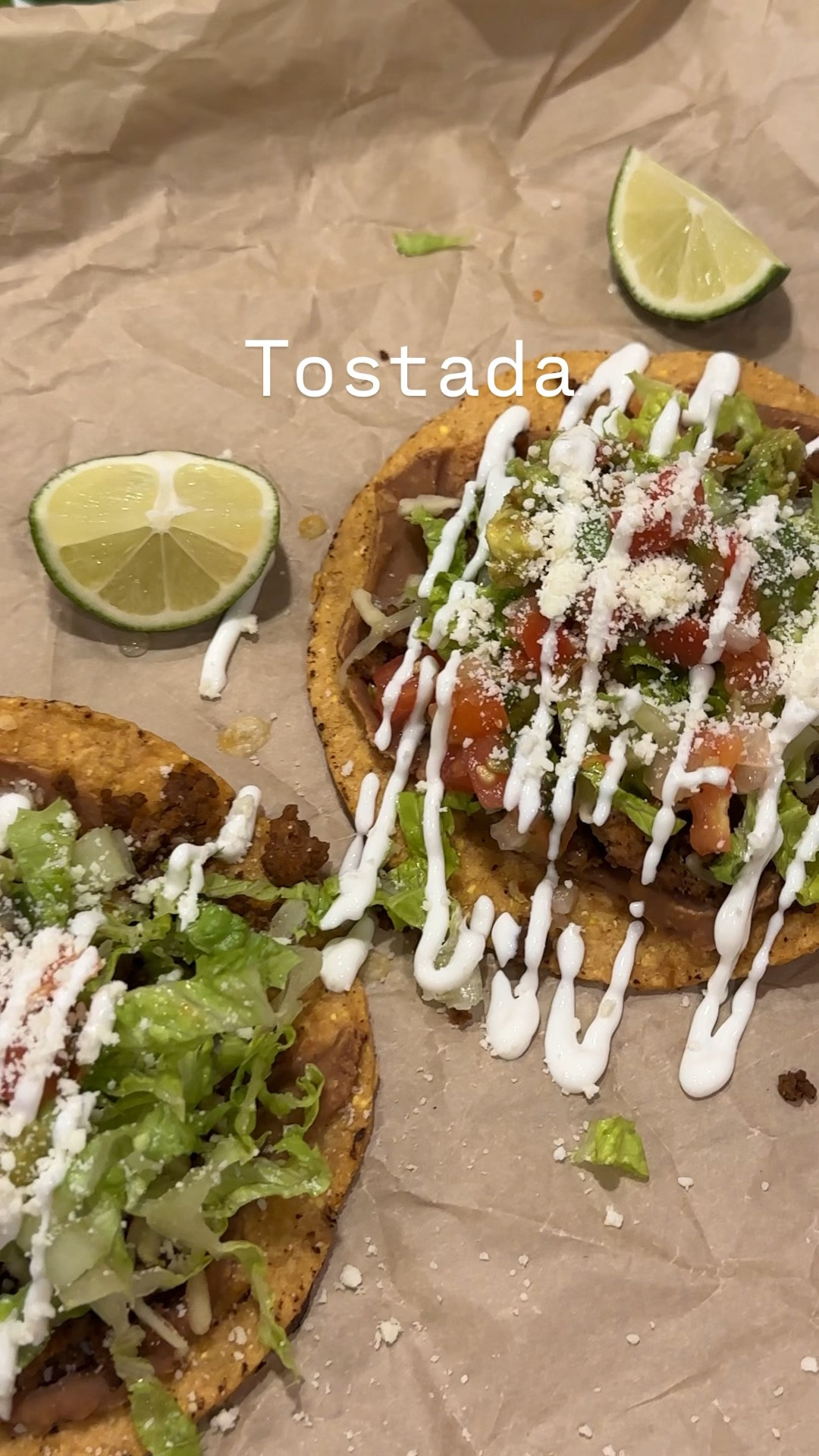 Tostada! 

1 lb lean ground beef
Taco seasonings
Tostada shells
2 cups of Monterey Jack cheese
1/2 cup of Cotija cheese
1 can refried beans, warmed
Avocado
Pico de gallo
Sour cream
Romaine lettuce, thinly shredded

Homemade taco seasoning:
1 tbs chili powder
1 tbs paprika
1/2 tsp garlic powder
1/2 onion powder
1 tsp cumin
1/4 tsp oregano
1/4 tsp salt
1/4 tsp pepper

Preheat the oven to 350
1. Brown the ground beef with the taco seasonings. Drain, set aside.
2. To a tostada spread a thin layer of refried beans that have been warmed slightly. Top with ground beef and cheese, and place into the oven on a sheet pan until the cheese has melted. 
3. Remove from the oven. Top with lettuce, avocado, pico, sour cream and cotija cheese.
Enjoy! 


#LTKhome #LTKVideo #LTKparties