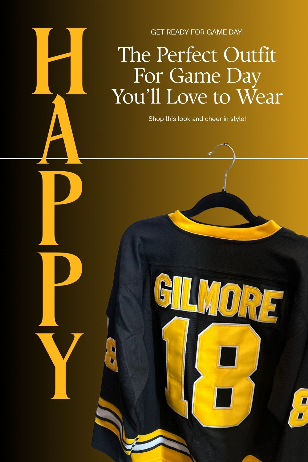 Game Day Ready in Style 🖤💛
Channeling major hockey vibes with this bold “Gilmore #18” jersey — perfect for fall game nights, Halloween parties, or casual weekend looks.
Pair it with denim, leggings, or biker shorts for an effortless sporty chic outfit 🙌

🛒 Shop this exact jersey on Amazon — linked right here via LTK!
#GameDayStyle #AmazonFinds #SportyChic #LTKFallFashion #LTKMens #LTKWomen #LTKAthleisure #HappyGilmore #RetroVibes #LTKSeasonal


#LTKSeasonal #LTKParties #LTKSaleAlert