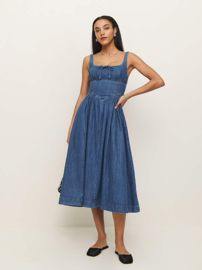 Balia Denim Midi Dress | Reformation (Global)