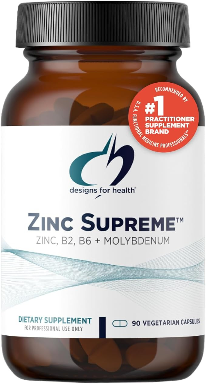 Designs for Health Zinc Supreme - 30mg Zinc Bisglycinate Chelate Supplement with Cofactors Taurin... | Amazon (US)