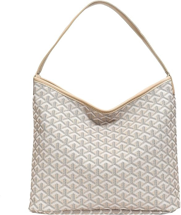 women's shoulder handbags Elegant Hobo Bag Large Purse Geometric pattern Tote Bag Brown color blo... | Amazon (US)