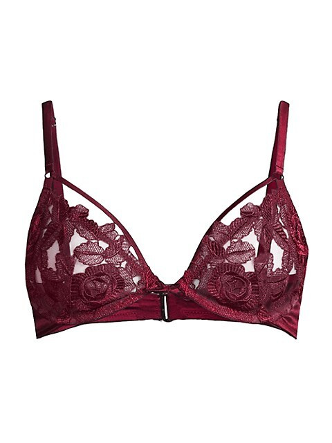 Rose Embroidery Demi Bra | Saks Fifth Avenue