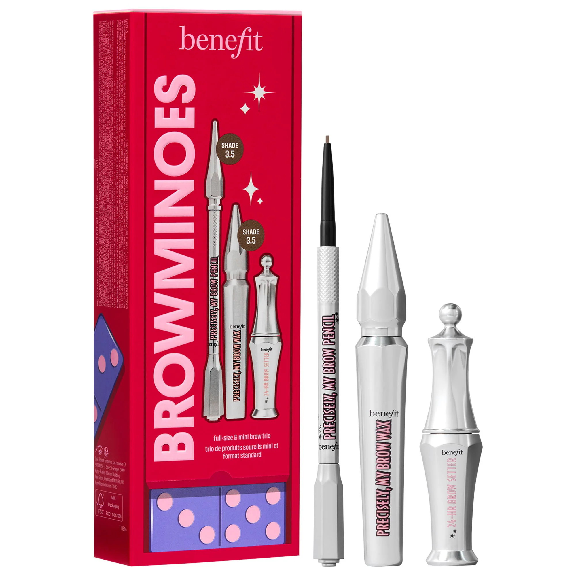Benefit Cosmetics BROWminoes full size & mini brow makeup gift set 3.5 | Sephora (CA)