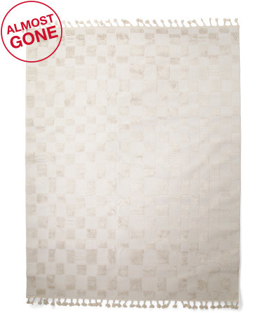 Made In Turkey 7x10 Checkered Area Rug | TJ Maxx