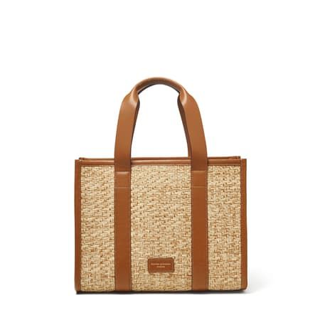 Henley Raffia Tote Bag
        Biscuit Raffia & Smooth Tan | Aspinal of London