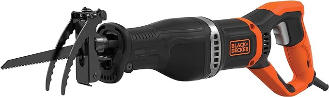 BLACK+DECKER 7 Amp Electric Reciprocating Saw with Removable Branch Holder (BES301K) | Amazon (US)