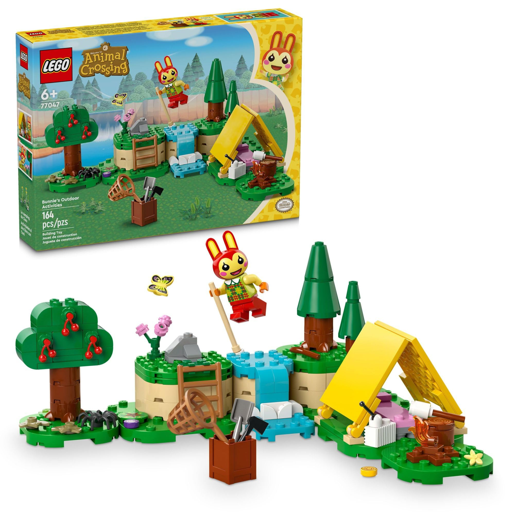 LEGO Animal Crossing Bunnie’s Outdoor Activities Buildable Creative Playset for Kids, Includes ... | Amazon (US)