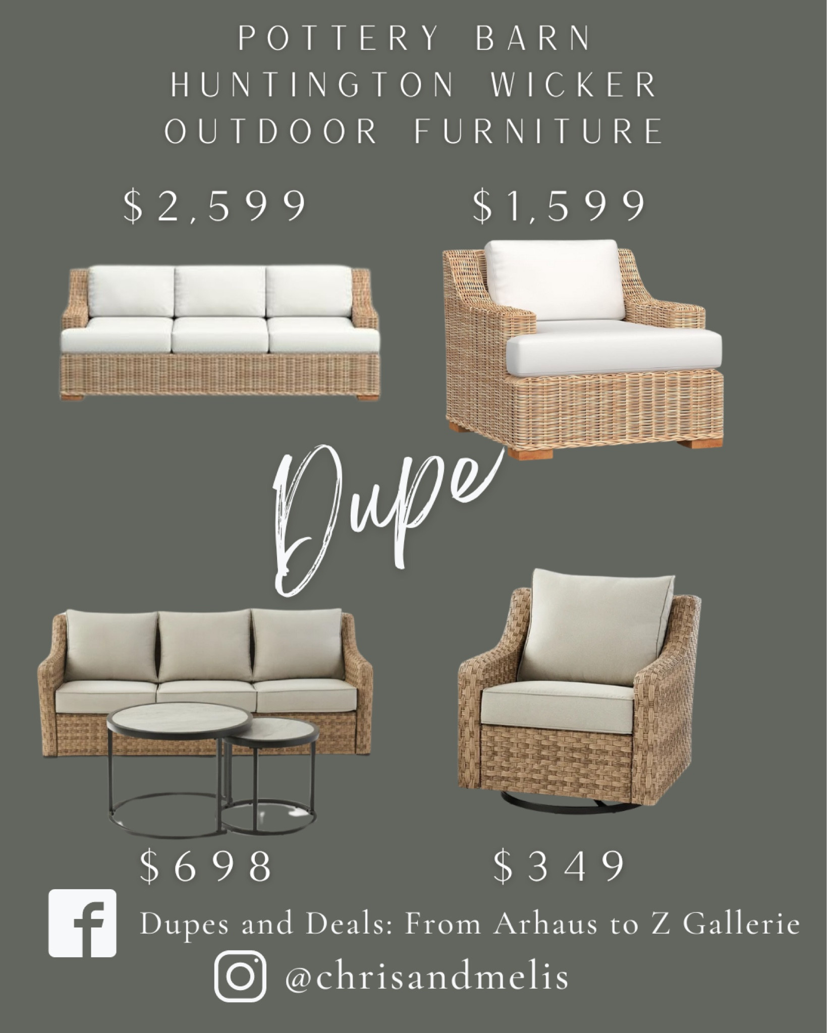 If you want to make sure your outdoor furniture is here in time for spring, I’d start looking now!
Loving these dupes for the Pottery Barn Huntington outdoor furniture collection!

Patio furniture, outdoor furniture  


#LTKSpringSale #LTKhome #LTKsalealert