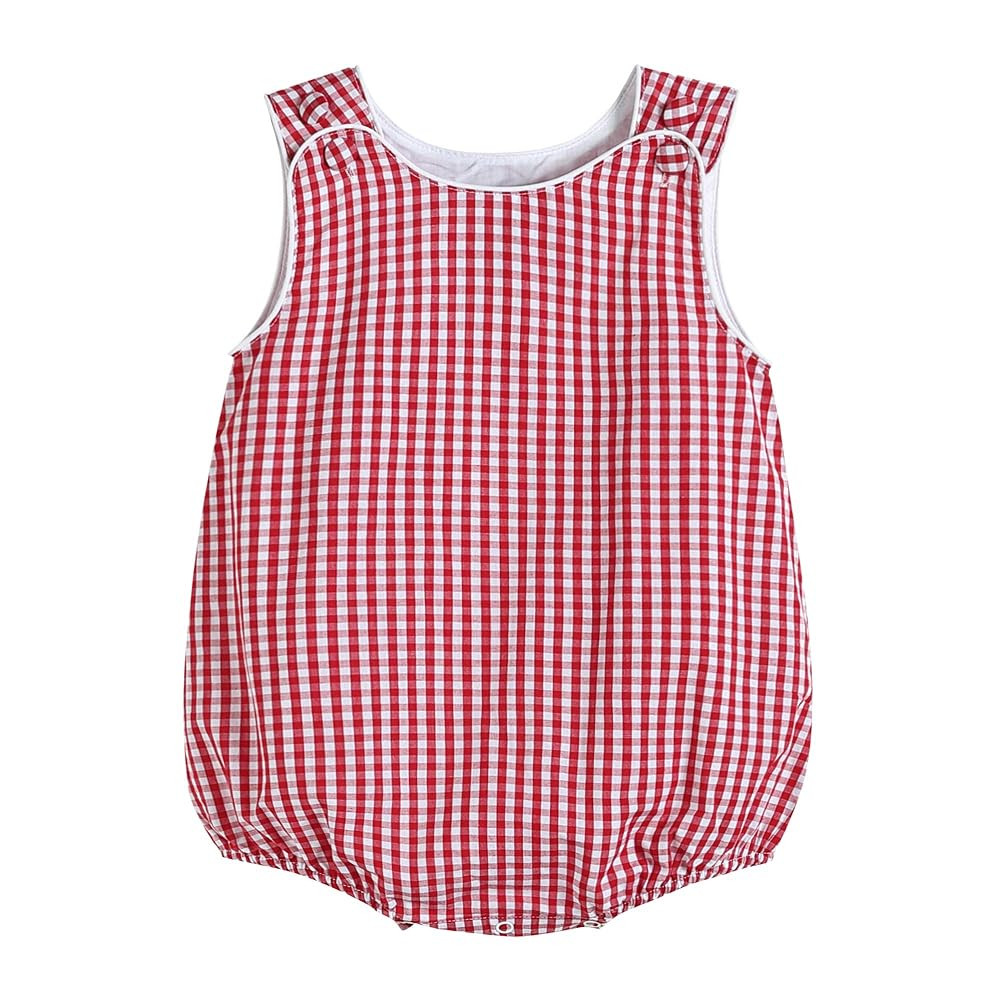 Baby & Toddler Boys and Girls Seersucker or Gingham One-Piece Bubble Romper | Amazon (US)