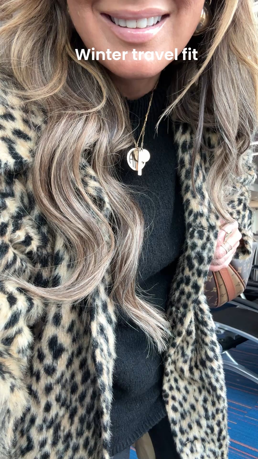 Winter travel fit always includes a good pair of leggings!! I’ve been wearing these for 10 plus years. And, this is my favorite oversized black sweater. 
Wearing size small in both. 

#LTKOver40 #LTKPetite #LTKSeasonal