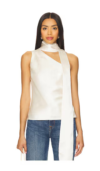 x REVOLVE Gloss Top in Cream | Revolve Clothing (Global)
