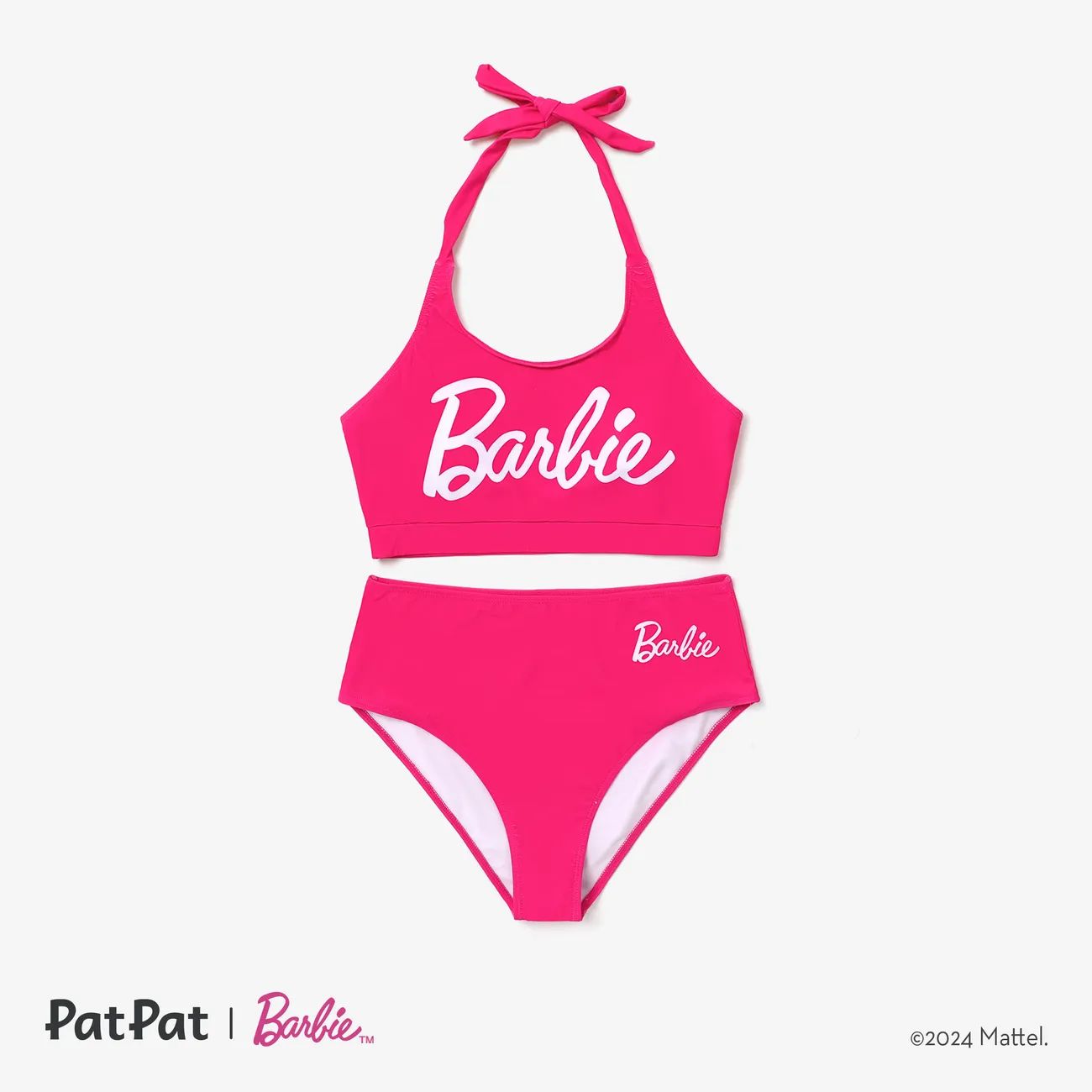 Barbie Mommy and Me Barbie positioning printed one-piece/split swimsuit | PatPat