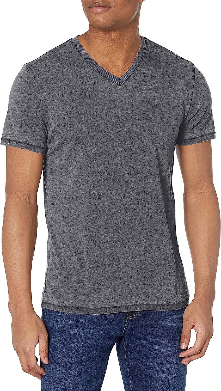 Lucky Brand Men's Venice Burnout V-Neck Tee Shirt | Amazon (US)