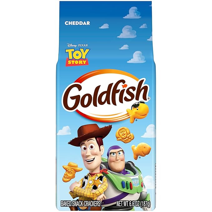 Goldfish Disney Pixar Toy Story Cheddar Cheese Crackers, 6.6 Oz Bag | Amazon (US)