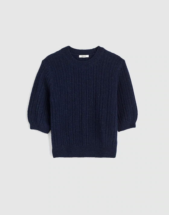 CloudSoft Short-Sleeve Sweater Tee | Madewell