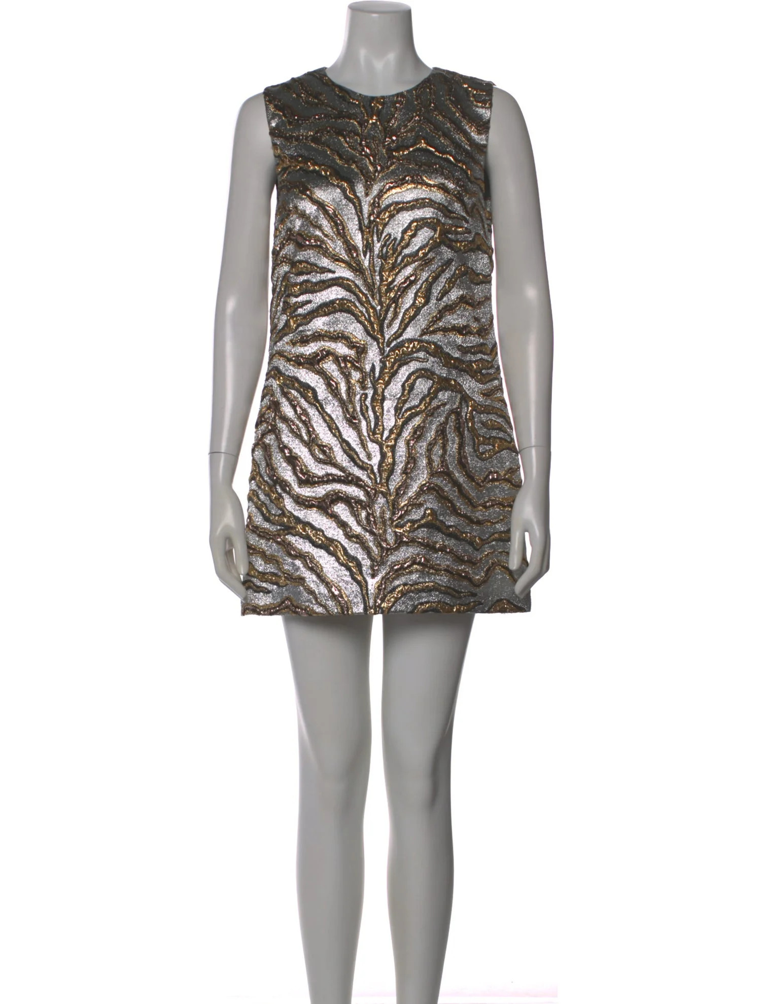 Dolce & Gabbana Animal Print Mini Dress - Silver Dresses, Clothing - DAG571191 | The RealReal | The RealReal