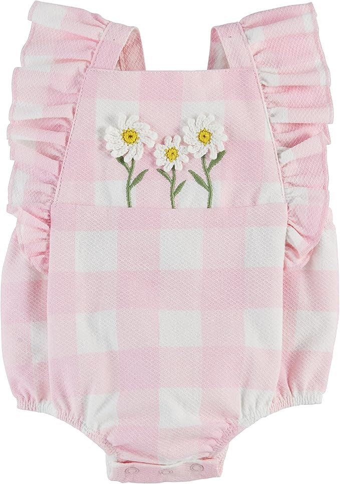 Mud Pie baby-girls Mud Pie Crochet Daisy Bubble | Amazon (US)