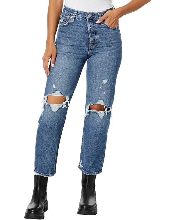 Levi's Women's Ribcage Straight Ankle Jeans | Amazon (US)