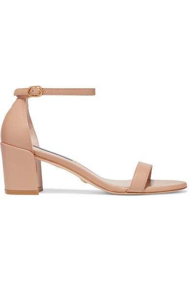 Stuart Weitzman - Leather Sandals - Beige | NET-A-PORTER (US)