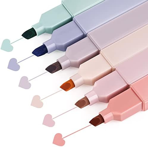 Aesthetic Cute Highlighters Assorted Colors, Bible Highlighters and Pens No Bleed, Mild Soft Chis... | Amazon (US)