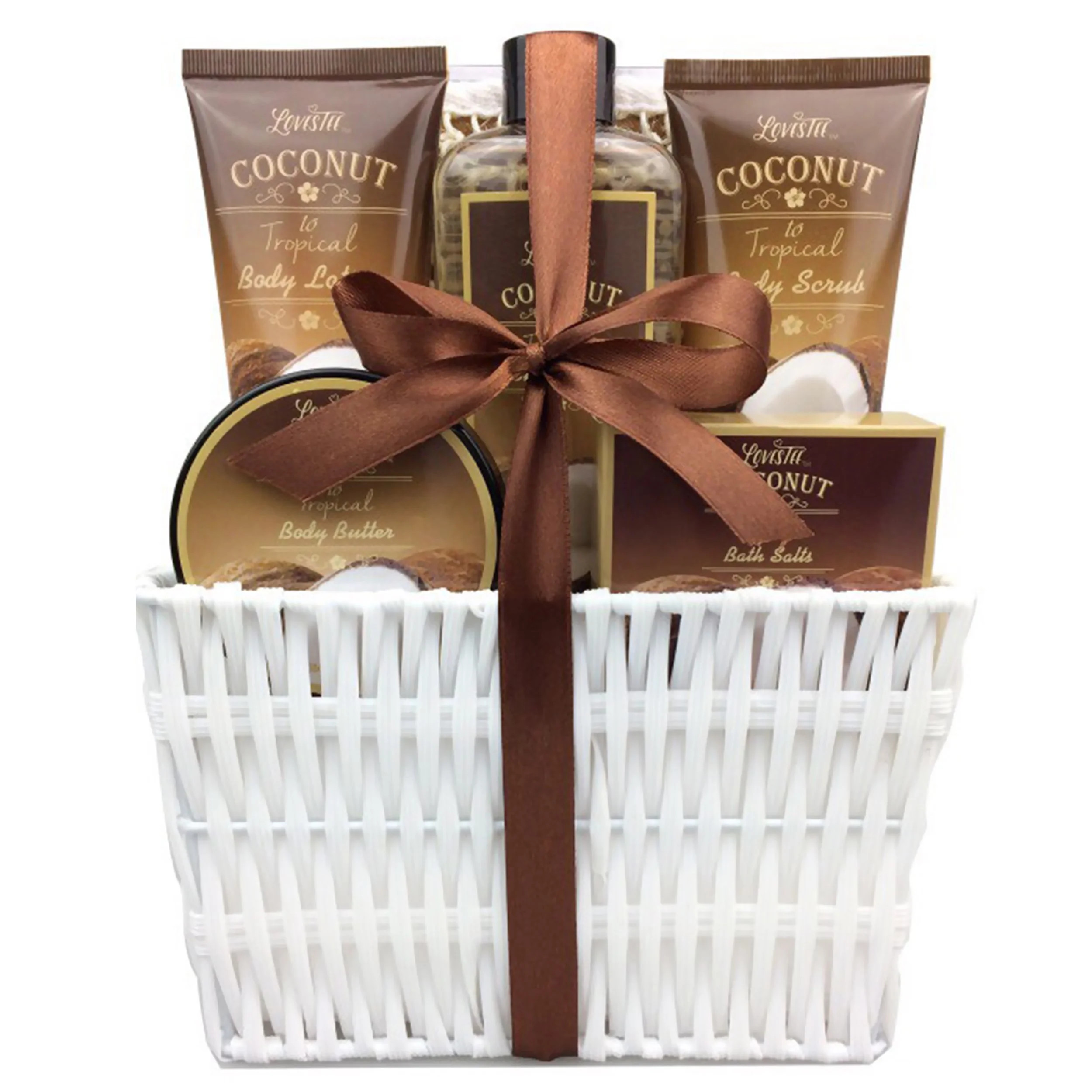 Spa Gift Basket and Bath Set with Refreshing Coconut Fragrance, by Lovestee-Bath and Body Gift Se... | Walmart (US)