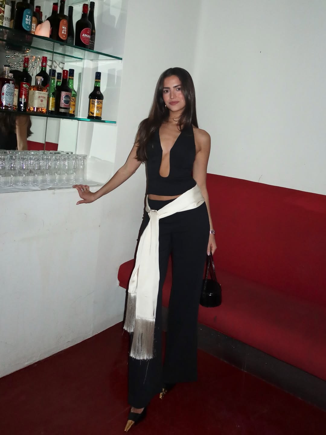 hi meet my new going out uniform 🤍 black keyhole top, low rise trousers & sleek slingback heels. my set is from Kookaï, but linking similar! 

 #LTKgrwm #LTKootd