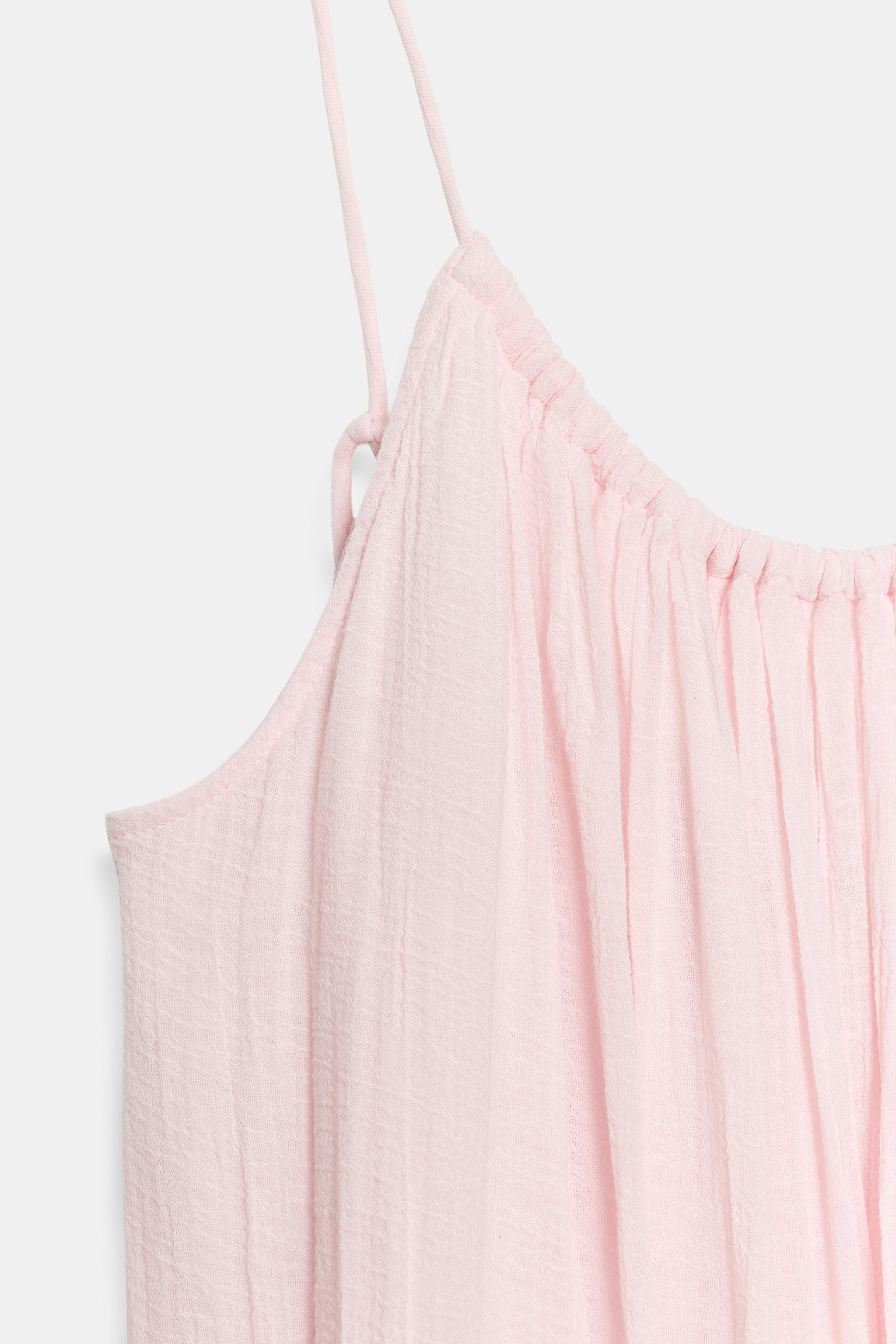 VOLUMINOUS GAUZE MIDI DRESS | Zara US