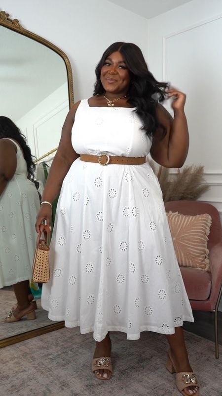 Day 3 of 5 Days White Dresses| this Walmart dress for $36 comes in ❤️🖤🤍 — the white is my favorite for the season. How are you going to style it? 

Wearing an XXL , half smocking back detail, no zipper closure, must put on over head.

All accessories are Target and Amazon.

Vacation Outfit, White Dress, Graduation Outfit, Plus Size Spring Dresses 



#LTKfindsunder50 #LTKplussize #LTKsalealert