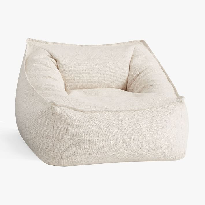 Tweed Ivory Modern Lounger | Pottery Barn Teen