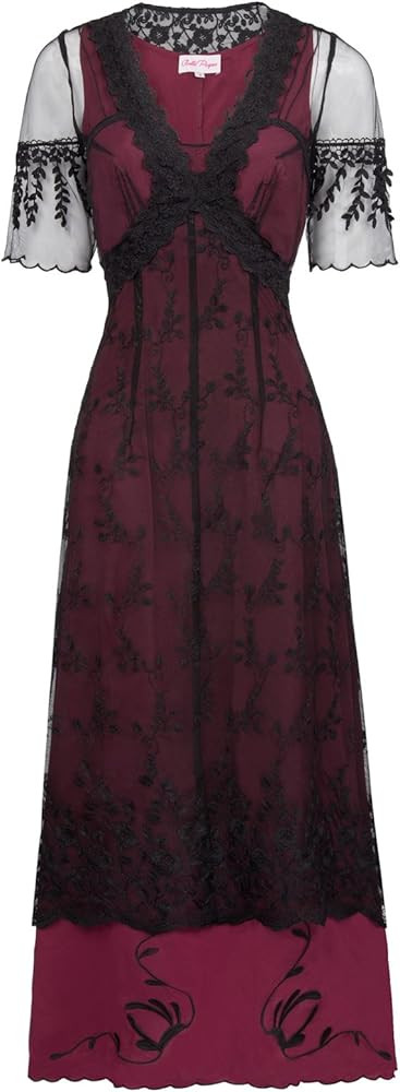 Belle Poque Vintage 1920s Dress Victorian Titanic Maxi Dress Tea Party Gown Antique Dress | Amazon (US)