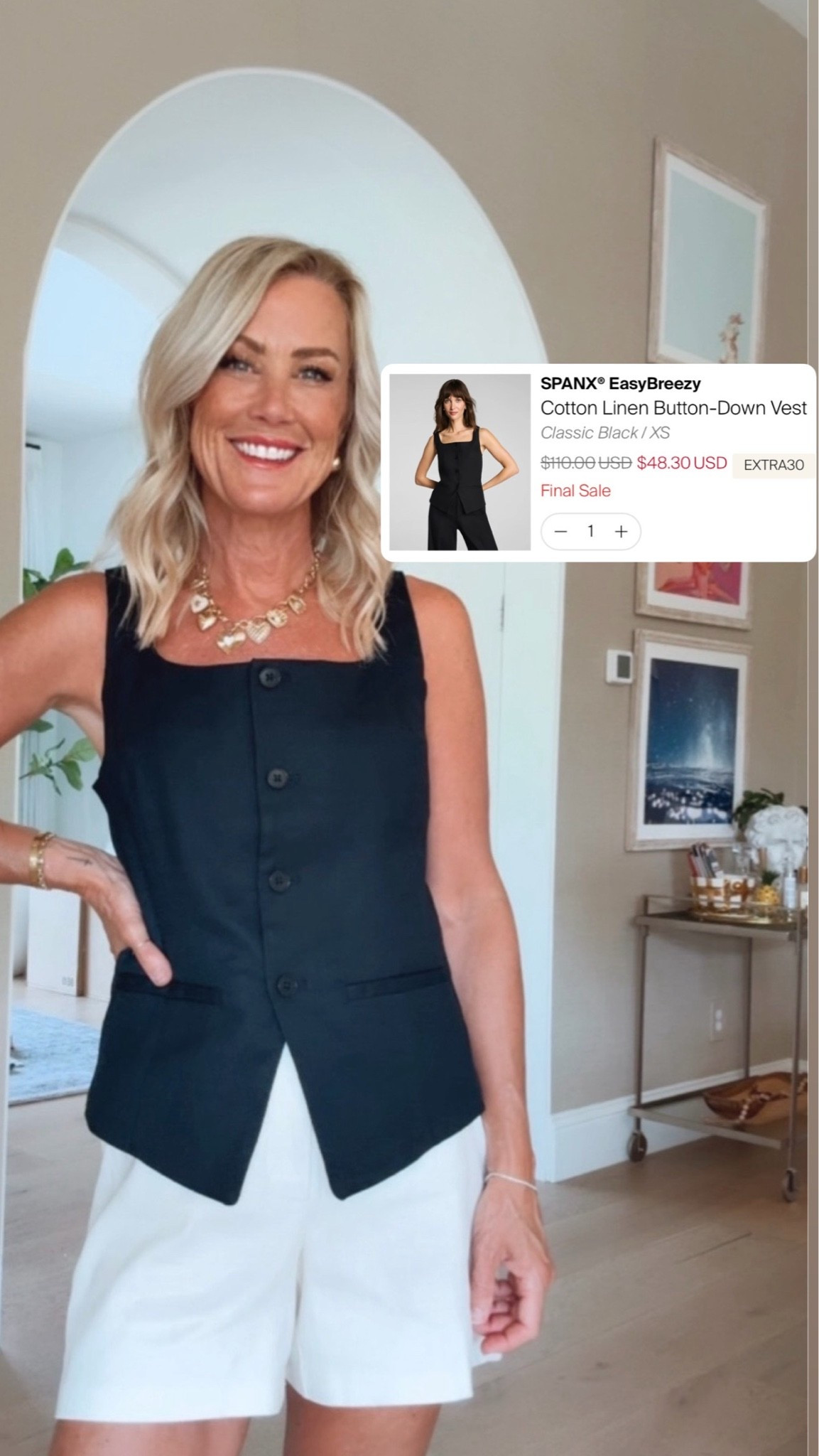 Huge Spanx sale!! Plus extra 30% off! This vest would be so cute with jeans this fall!

Vest: xs

#LTKOver40 #LTKSaleAlert