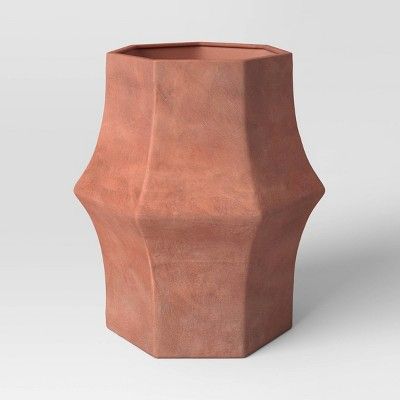 15.875" Ceramic Outdoor Planter Terracotta - Opalhouse™ designed with Jungalow™ | Target