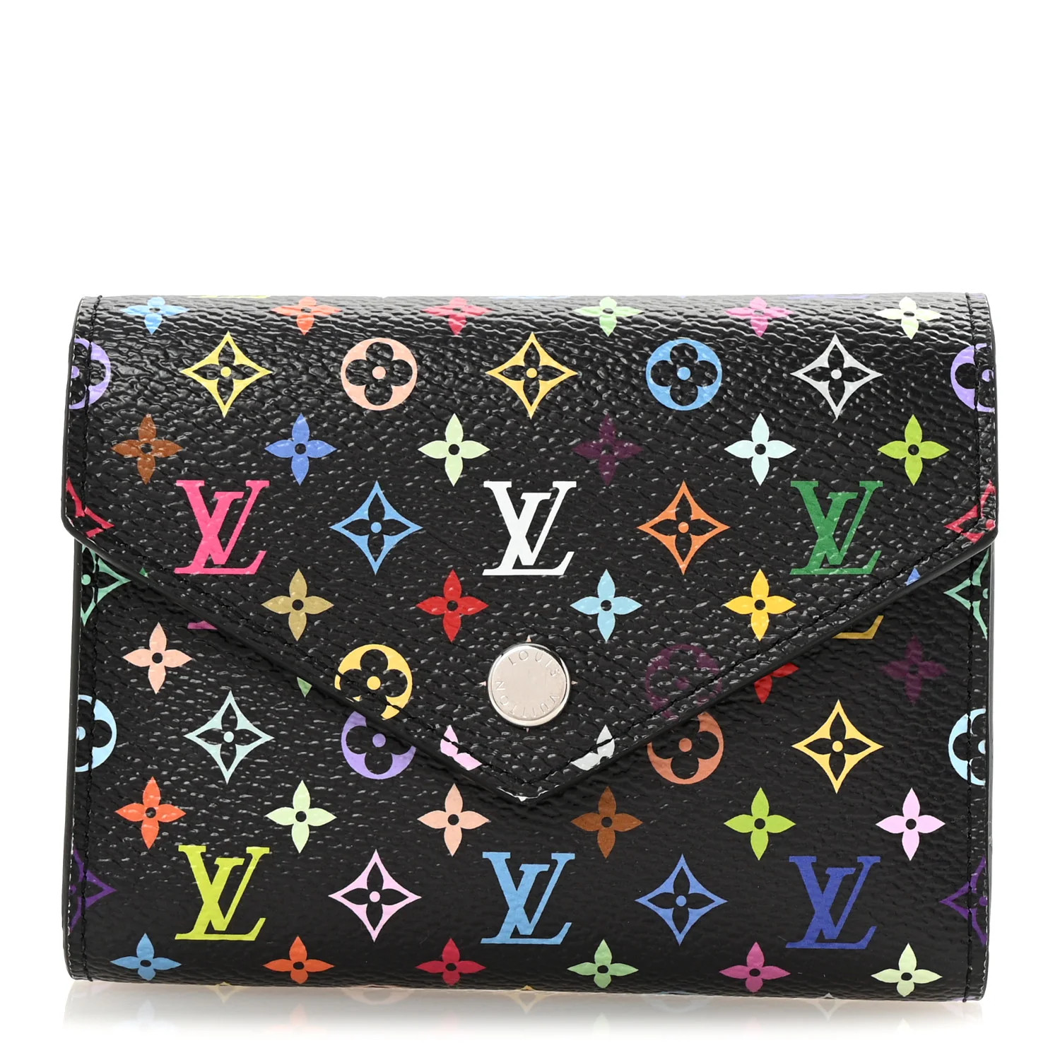 LV x TM Monogram Multicolor Victorine Wallet Black | FASHIONPHILE (US)