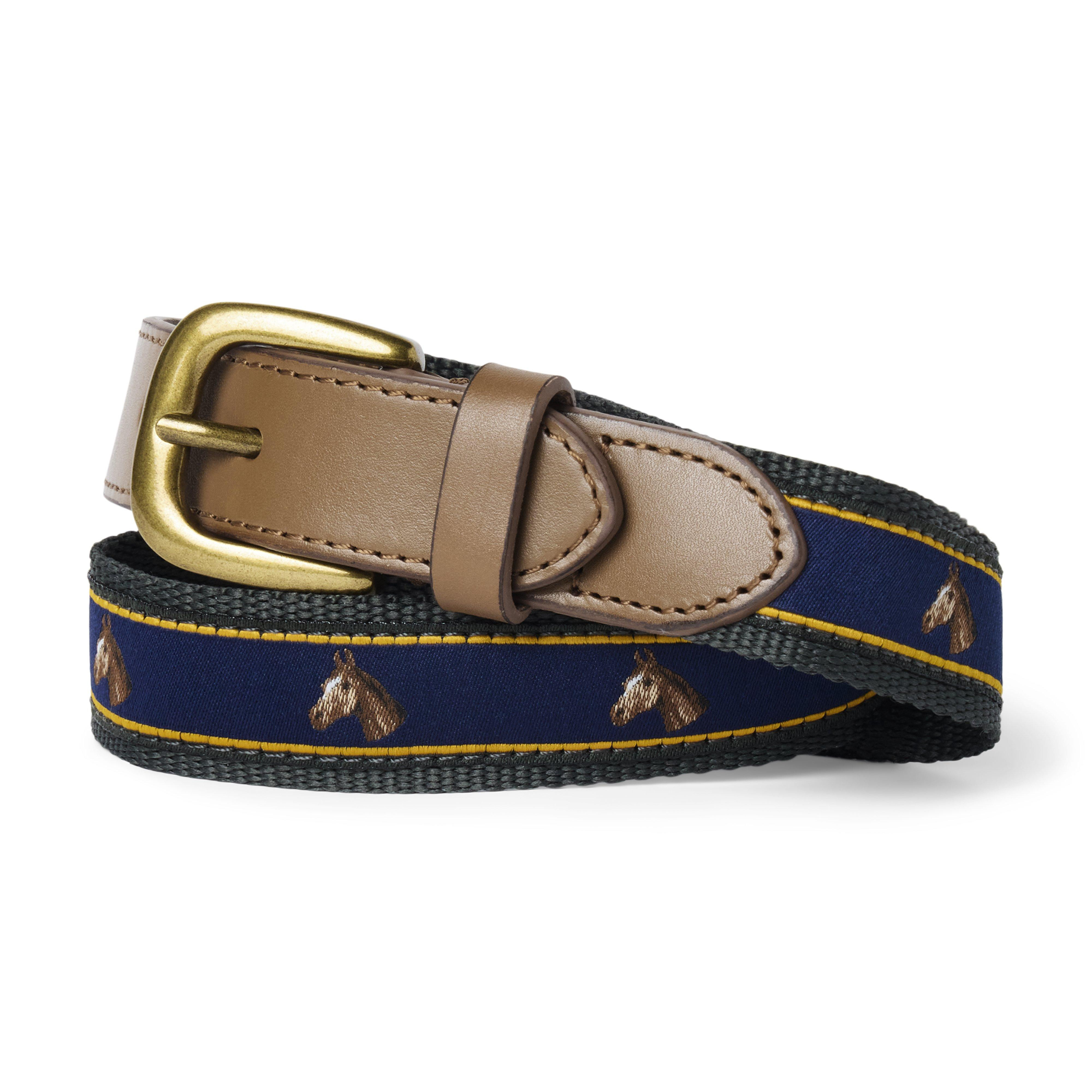 Janie and Jack | Horse Belt - Green / 4-5 | Janie and Jack